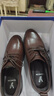 意尔康男鞋圆头商务正装鞋春秋单鞋系带皮鞋德比婚鞋 53449W 棕色 38 实拍图