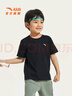 安踏儿童男童纯棉短袖2025夏冰爽T恤短装运动T儿童服装A72527106 实拍图
