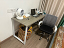 馨美凯电脑桌台式家用简易书桌办公桌简约现代工作台租房卧室学习写字桌 【单桌1.6cm厚桌面】白架+玛尼灰 长160cm*宽60cm*高74cm 实拍图