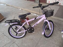 儿童自行车6-10岁7-12岁女童学生车小孩脚踏车单速变速碟刹山地车 顶配紫色丨变速+后货架+大礼包 20寸【适合身高130-150cm】 实拍图