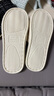 百慕倾臣亚麻拖鞋女小香风四季居家居室内外新款轻便吸汗透气情侣凉拖鞋男 白色 40-41 适合39-40 实拍图