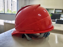 星工安全帽工地建筑电力ABS透气防砸防冲击电绝缘XGA-6红色 实拍图