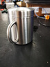 美厨（maxcook）304不锈钢水杯马克杯 儿童杯子双层泡茶杯口杯带盖带手柄 300ml 实拍图
