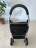 匠者折叠购物车便携轻便铝合金手拉车购物小拖车家用拉杆买菜车小拉车 黑色两轮款铝合金购物车升级款 实拍图