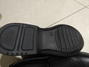老人头（LAORENTOU）商务休闲皮鞋男春秋季透气软底牛皮正装婚礼鞋爸爸鞋 A90192 黑39 实拍图