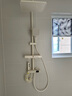 千慕雨意大利奶油风白色淋浴花洒套装全套恒温数显增压浴室家用全铜淋雨 升级智能数显冷热款【包含安装服务】 实拍图