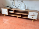 第一森林新中式客厅实木电视柜落地轻奢小户型可伸缩原木风卧室储物收纳柜 主图款丨加粗实木腿丨橡木+暖白色140CM 15min搞定丨简易安装带安装工具 实拍图