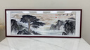 墨派新中式客厅装饰画沙发背景墙挂画办公室山水画横幅手绘国画壁画 迎客松A款 160*60cm/实木框+喷绘(适合2.0米沙发) 实木边框 实拍图