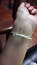 中国黄金（CHINA GOLD）999足银手镯女士素圈光面银镯子年轻款情人节实用生日礼物送女友 京速达*光面推拉手镯【12g±1g】 实拍图