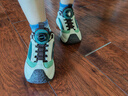 探路者（TOREAD）专款 儿童运动鞋男女中大童鞋秋冬季款减震纽扣跑鞋 米色绿色 32 实拍图
