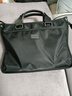 宝加西休闲公文包商务男电脑包手提包单肩斜挎包防水牛津包大容量文件袋 黑色升级款4隔袋 横款 实拍图