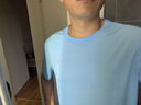 必迈（bmai） 跑步速干T丨短袖T恤男女室内外专业吸湿排汗跑步运动训练服 明净蓝-男款 L 实拍图