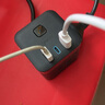公牛（BULL）20W PD苹果快充魔方插座/插线板/插排/接线板 Type-c+USB+3孔 全长3米黑色 GNV-UU2203H 总控开关 实拍图