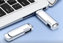 banq 128GB USB3.2 Gen1 U盘 F61高速版 全金属电脑车载两用优盘360度旋转 移动商务大容量upan防震 实拍图