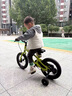 优贝（RoyalBaby）儿童自行车镁合金男女单车 月亮系列3-5岁 宇航员14寸 柠檬绿 实拍图