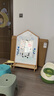 SOFS儿童画板磁性可擦写双面小黑板家用宝宝涂鸦写字板白板画画板画架 【屋型】L码 固定底座 实拍图