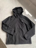 特步防泼水外套秋冬新款男夹克上衣跑步服户外骑行服双层风衣运动服 0111加绒-正黑色-经典简约 2XL 实拍图