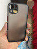 云粼 适用苹果13手机壳磨砂透明iPhone13Pro保护套镜头全包13ProMax防摔壳mini壳 苹果13【黑色+全屏钢化膜】 实拍图