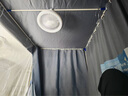 本屋创品学生宿舍遮光床帘蚊帐一体式上下铺专用高低床挡帘 银灰色【五面强遮光+三开门】 190cm*90cm 0安装上下铺-高度可调 实拍图