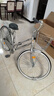 凤凰（Phoenix）轻便通勤自行车日式复古青少年学生女男士代步单车上班通勤城市车 【单速】日式银色95%免安装 24寸【建议150-170cm】 实拍图