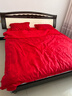 富安娜床上四件套婚庆提花纯棉床上用品大红套件1米5/1米8床(203*229cm) 实拍图