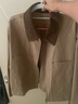 优衣库女装休闲拉链短茄克/外套巴恩风翻领时尚夹克 新款479208 32 深米色 3XL /170/108C 实拍图