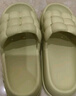 利达妮（TZLDN）踩屎感拖鞋女夏季外穿情侣室内家居家浴室防滑防臭学生厚底凉拖男 绿色 38-39 (适合37-38码) 实拍图