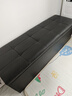 丘林瑟服装店长方形收纳沙发凳储物试衣间休息凳子鞋店换鞋凳床尾长条凳 黑色【皮革】 长120cm*宽40cm*高40cm(储物) 实拍图
