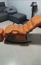 煜柠苑 摇摇椅沙发躺椅阳台家用休闲科技布懒人椅客厅卧室网红逍遥椅 升级款-橙色【免拆洗科技布】 实拍图