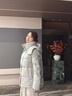 波司登（BOSIDENG）25新款紫芋松松羽绒服女短款90绒脱卸帽可收腰保暖外套B250245296 浅绿4127 S 160/84A 体重约100-110斤 实拍图