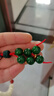 佳人饰界（JIANRENSHIJIE）干青墨绿翡翠圆珠手链散珠隔珠弟子珠转运珠佛珠串珠DIY配件配饰 干青石圆珠12mm一颗 实拍图