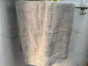 亚光毛巾纯棉A类埃及长绒棉柔软亲肤吸水洗脸巾加厚超柔面巾灰色1条装 实拍图
