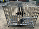 金百特 【不锈钢狗笼子】 金毛狗笼子中大型犬狗笼子宠物狗狗笼子狗屋高档狗别墅 【折叠款】125*79*107配6轮满焊 实拍图