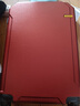双星（doublestar）行李箱拉杆箱男次日达可登机箱大容量学生铝框密码箱旅行箱皮箱子 酒红色【加厚铝框可坐可踩】 24英寸  常用尺寸-加厚箱体 实拍图