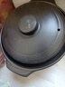 UMIZILI砂锅耐高温干烧不裂家用燃气大容量炖锅炖汤煲汤陶瓷沙锅商用石锅 黑色炖锅 3300ml 实拍图