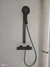 九牧简易淋浴增压花洒套装枪灰色小户型浴室极简分体无顶喷带喷枪 枪灰 C款（冷热款）圆形花洒 实拍图