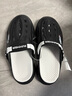 反季清仓椰子拖鞋男士洞洞鞋凉拖防滑两用镂空半拖沙滩鞋运动凉鞋 黑白 42 实拍图