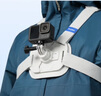 TELESIN(泰迅)适配大疆action5pro/4快拆胸带gopro胸前固定支架ace pro2胸戴osmo 360胸带骑行摩托车支架 实拍图