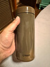 虎牌（TIGER）茶滤网型不锈钢保温杯家用办公茶滤网杯礼物480ML MCA-T48C 咖啡色TI 480ml 实拍图