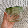 乐扣乐扣（LOCK&LOCK）婴儿辅食盒 宝宝耐热玻璃辅食碗 可蒸煮冷冻保鲜盒 绿色215ML*3 实拍图