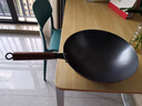 爱仕达（ASD） 炒锅精铁不易锈健康无涂层铁炒锅家用厨房炒菜锅 煤燃气明火通用 精铁炒锅丨无盖丨 32cm 实拍图