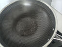 炊大皇 316不锈钢炒菜锅28cm 不粘平底炒锅 燃气煤气灶电磁炉通用 实拍图