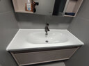 安华E0级浴室柜陶瓷一体盆智能镜卫生间洗脸盆洗漱台洗手盆柜组合 智能感应灯+美妆收纳 110cm 实拍图
