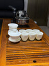 MULTIPOTENT中国白瓷羊脂玉如脂玉整套功夫茶具雅韵茶杯盖碗套装礼物礼盒装 实拍图