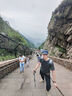 探路者（TOREAD）喀纳登山杖户外可伸缩碳素纤维手杖徒步爬山装备超轻拐棍 天空蓝 实拍图
