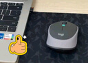 罗技（Logitech）M380 无线鼠标 无线2.4G 办公鼠标 百度AI智能语音输入打字翻译 家用办公型 M380石墨黑 实拍图