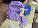乐同书包人体工学儿童护脊书包 小学生书包双肩加厚S肩带简约轻便分层 大童6年级以上 | 芋紫色 实拍图