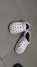 回力室外洞洞鞋男士不易滑沙滩鞋潮流浴室外穿凉拖鞋HL02291白色40码 实拍图