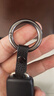迪加伦 汽车钥匙扣 男士 真皮 创意 高档车载钥匙环圈套包女士车用创意腰挂情侣钥匙链挂饰汽车用品 铂金灰 实拍图