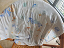 爱贝迪拉（AIBEDILA）新生婴儿包单产房夏季竹棉纱布襁褓裹布包巾包被抱被睡袋95cm 实拍图